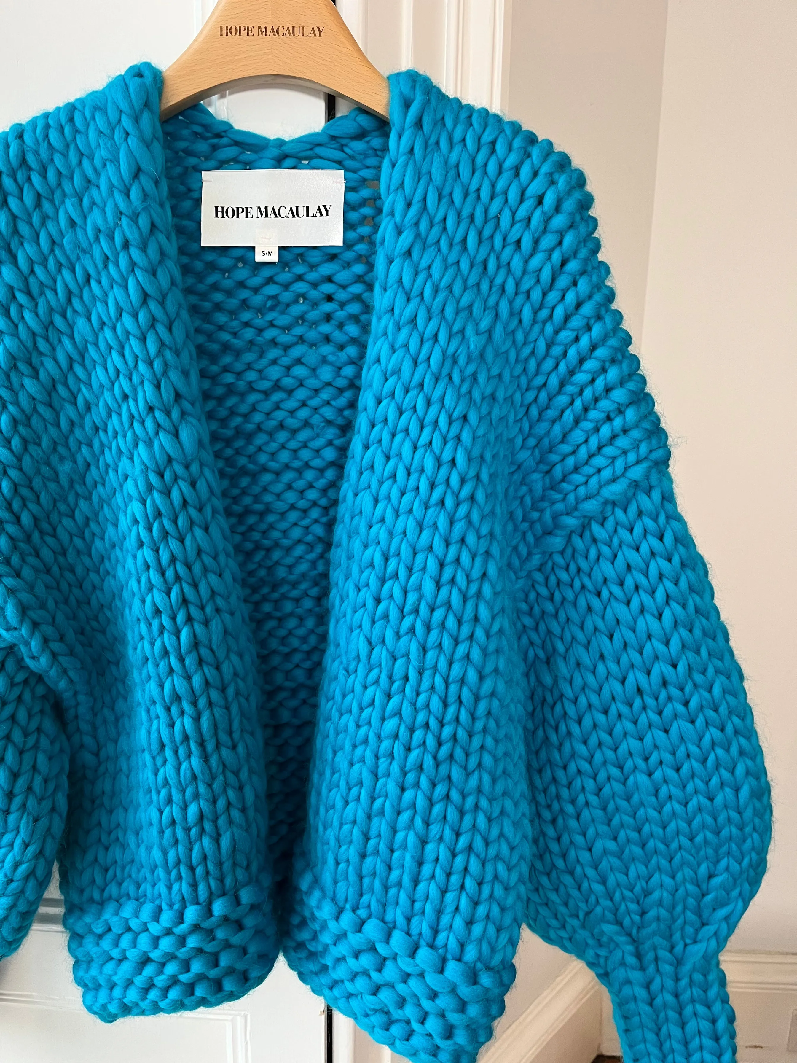 1of1 Blue Chunky Knit Cardigan S/M (Sample)