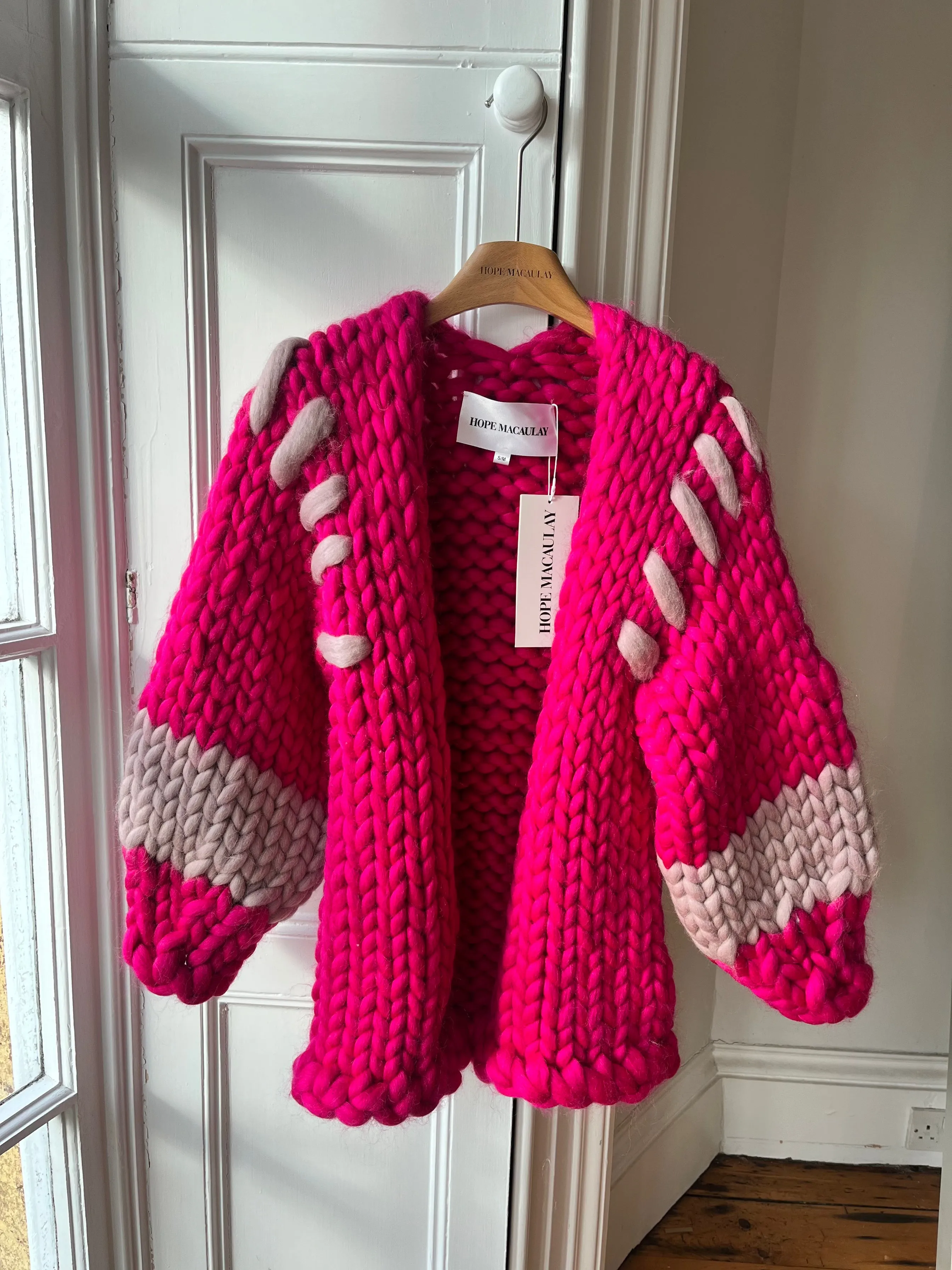 1of1 Raspberry Midi Colossal Knit Cardigan S/M (Sample)