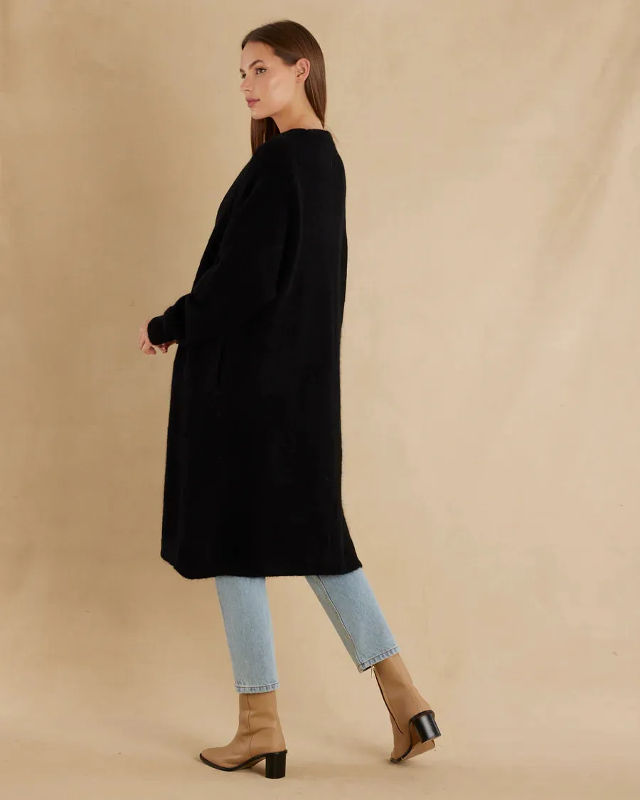 Amelius - Thea Alpaca Cardigan Black