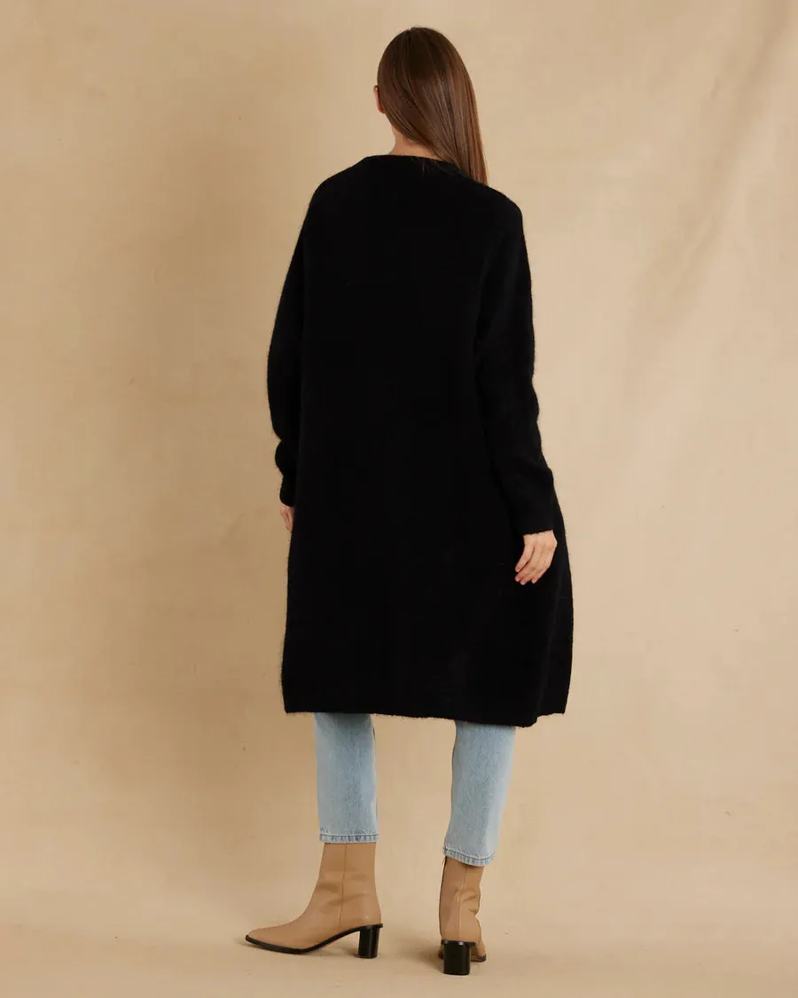 Amelius - Thea Alpaca Cardigan Black