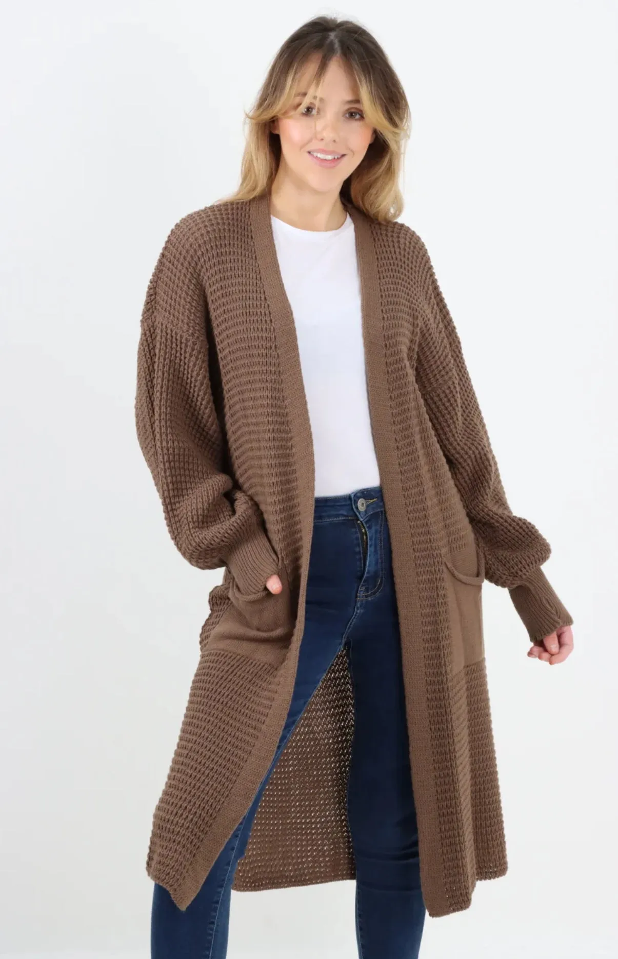 Anne   Kate Oversized Chunky Knitted Cardigan