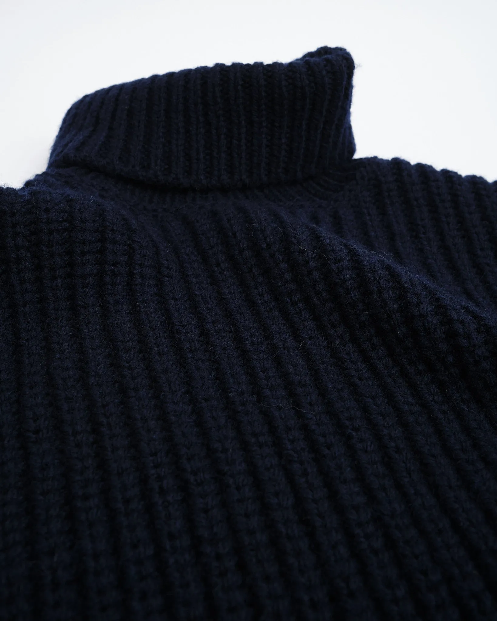 August Chunky Rollneck Knit Navy