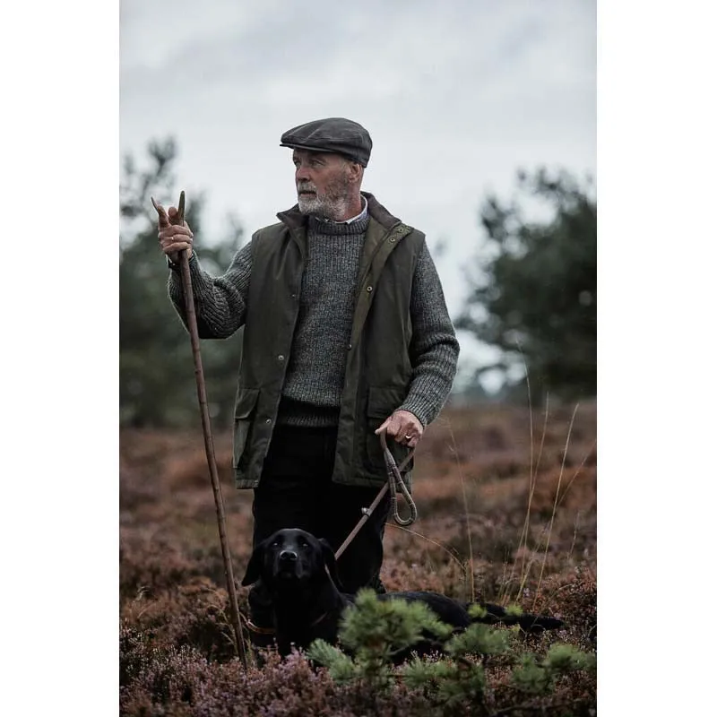 Barbour New Tyne Mens Crew Neck Jumper - Derby Tweed