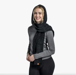 Black Beyond Soft Hooded Scarf