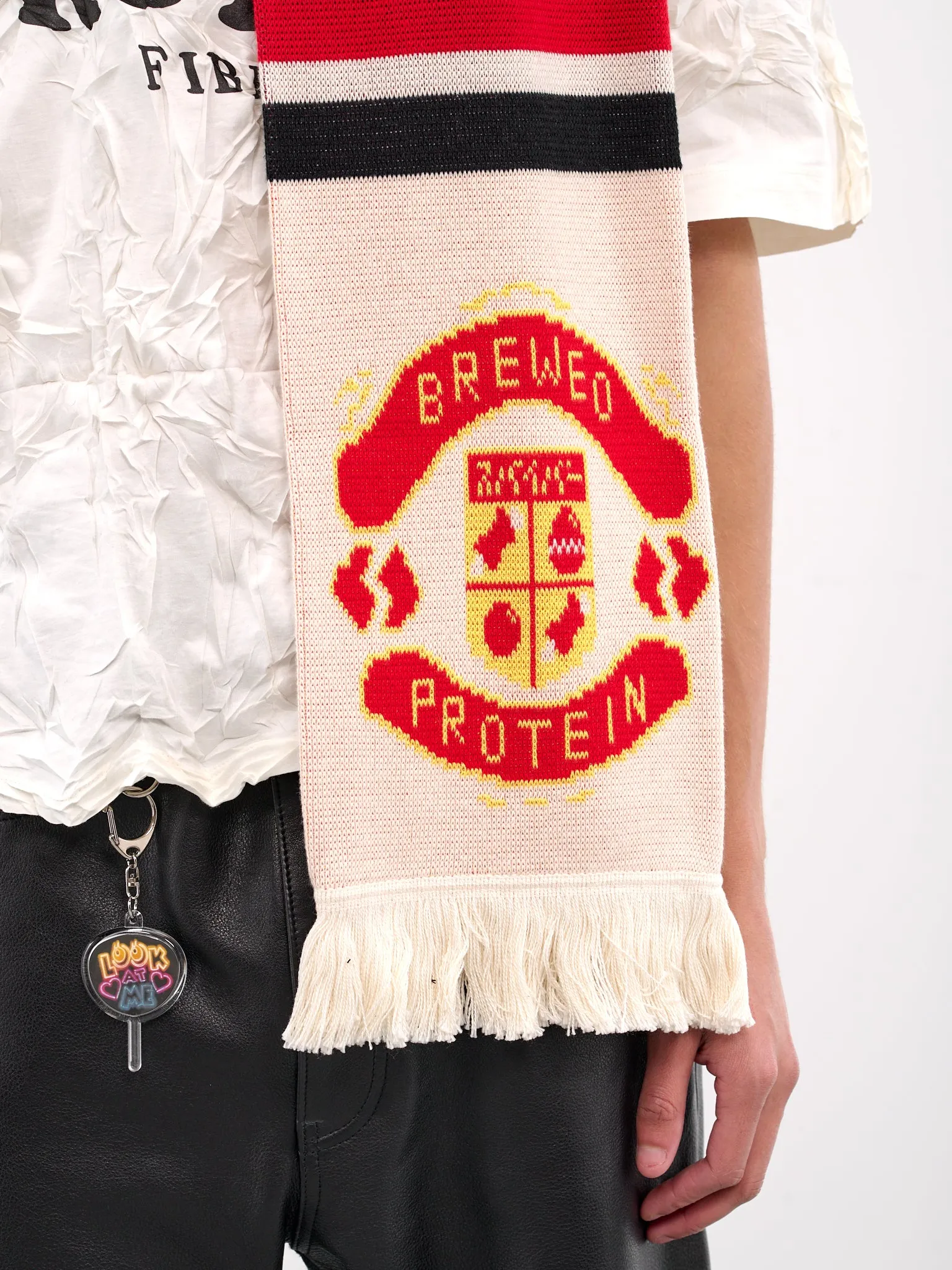 Brewed Protein Knit Scarf (54KN184-ECRU)