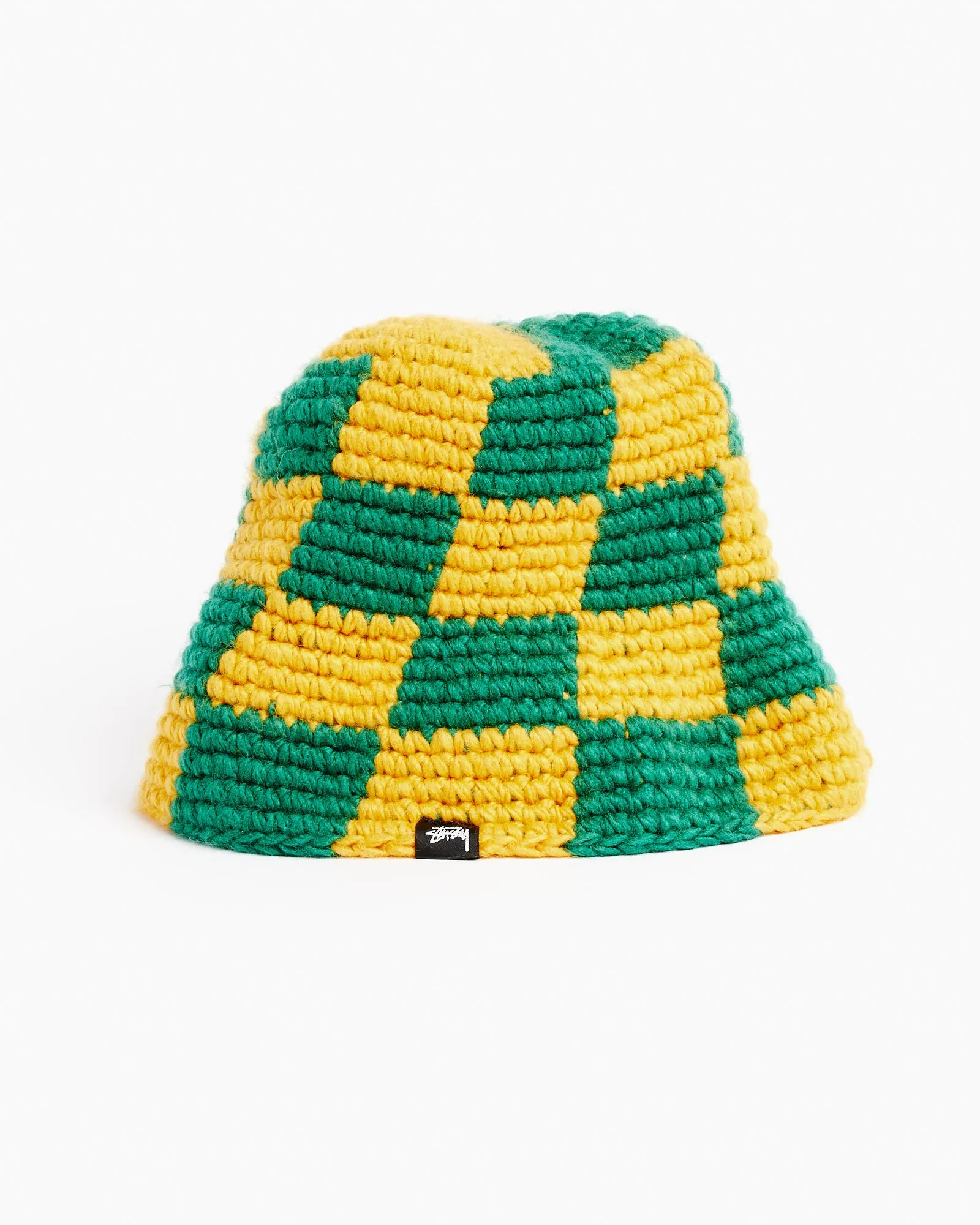 Checker Knit Bucket Hat