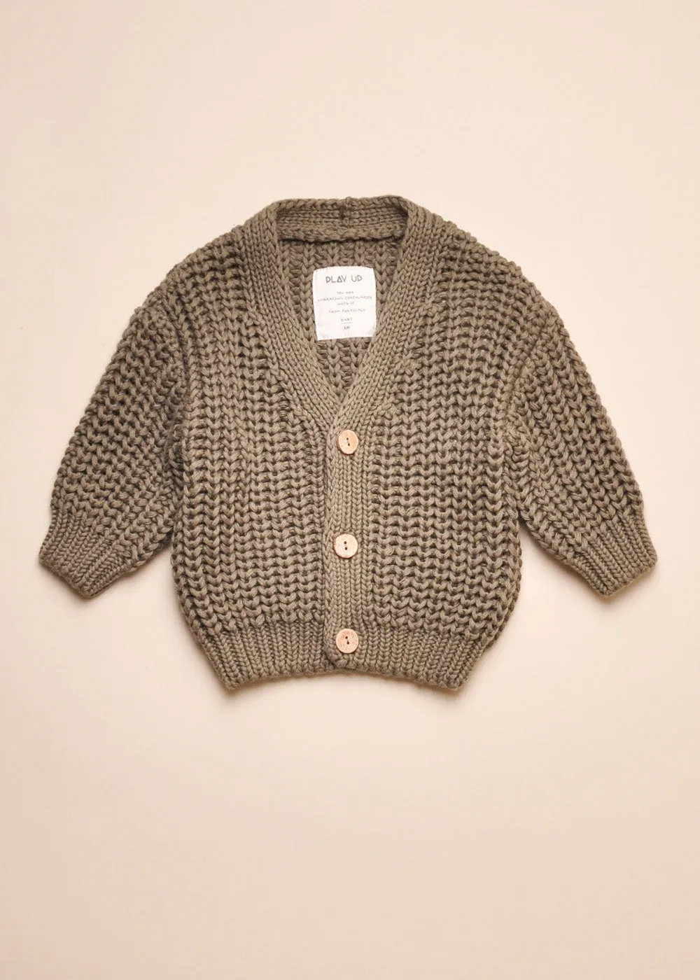 CHUNKY KNIT BABY CARDIGAN