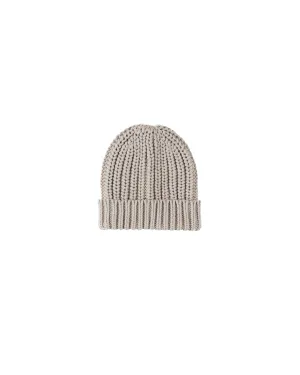 Chunky Knit Beanie || Fog