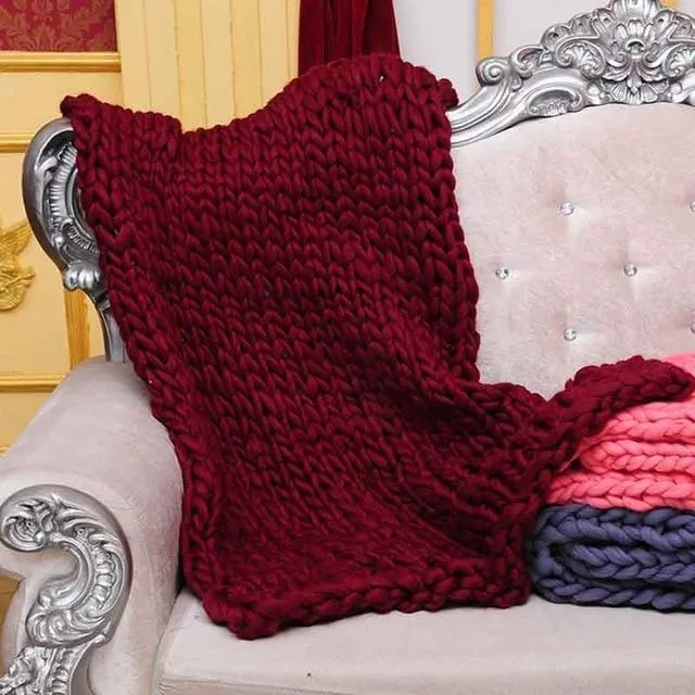 Chunky Knit Blanket