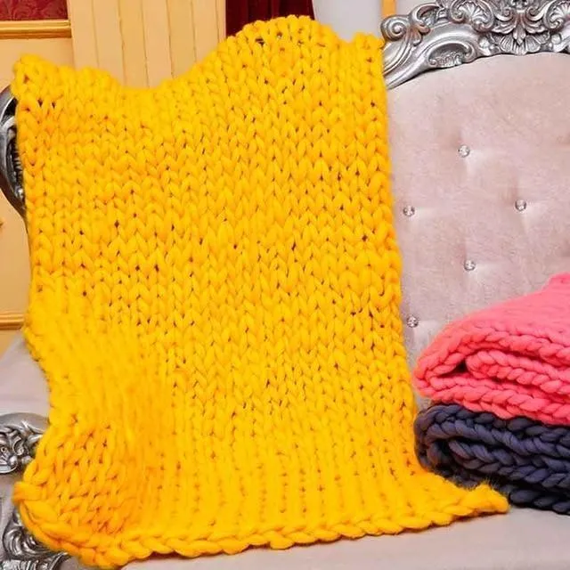 Chunky Knit Blanket