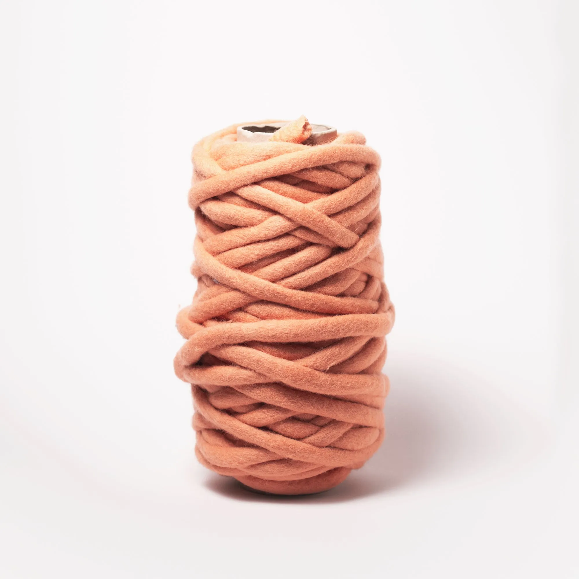 Chunky Merino Yarn | Apricot Coral | 1 ply | LIMITED EDITION