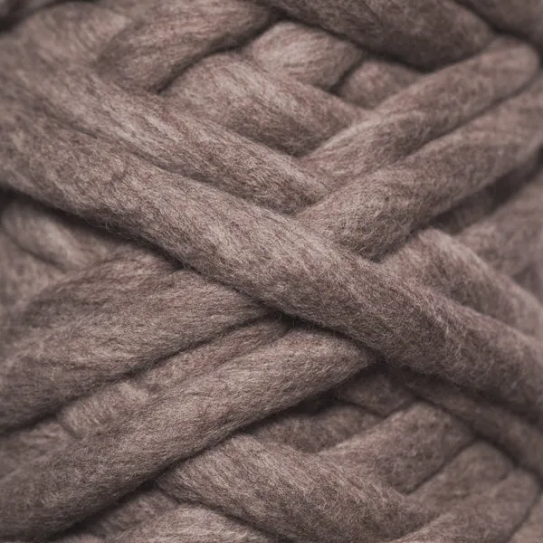 Chunky Merino Yarn | Grey | 1 ply