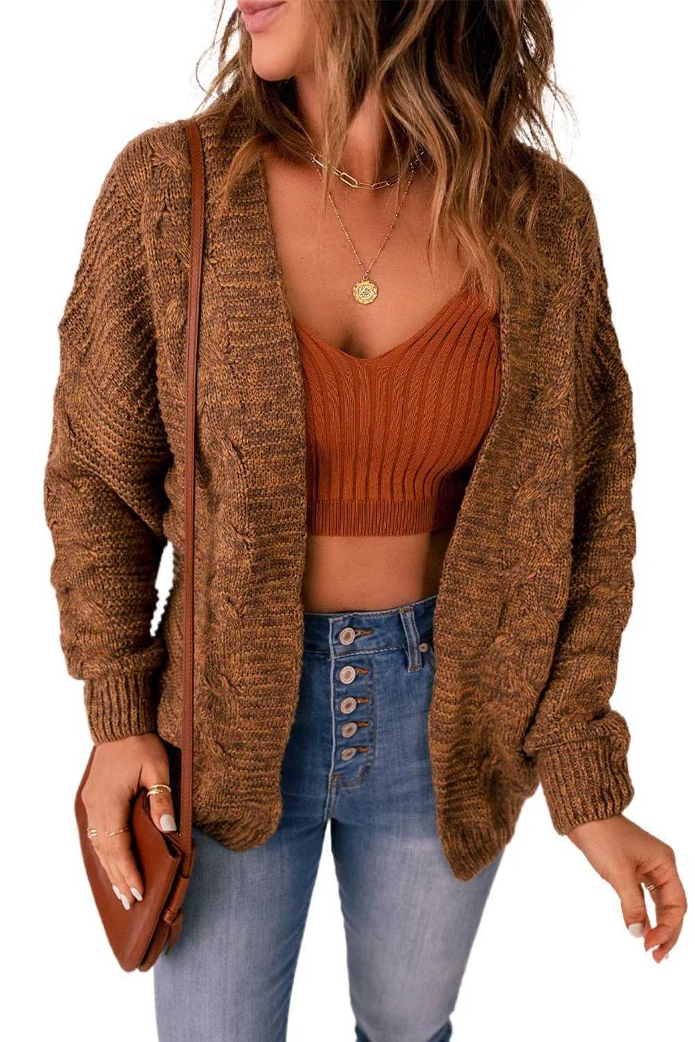 Chunky Wide Long Sleeve Knit Cardigan