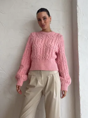 Clea Renera Cableknit in Blush