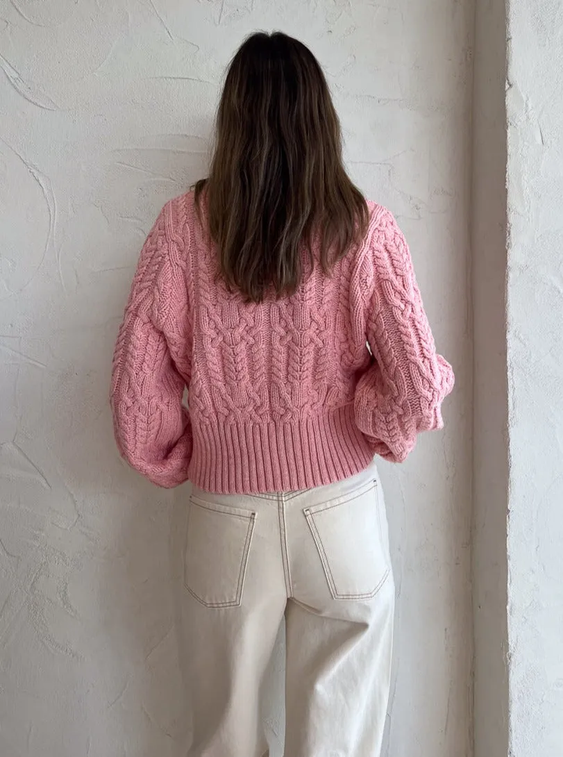 Clea Renera Cableknit in Blush