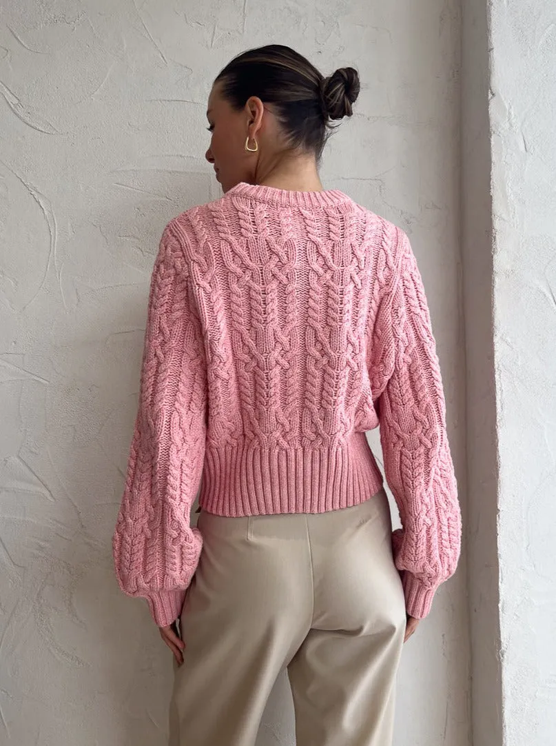 Clea Renera Cableknit in Blush