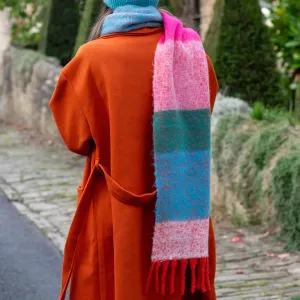 Colour Block Scarf | Red