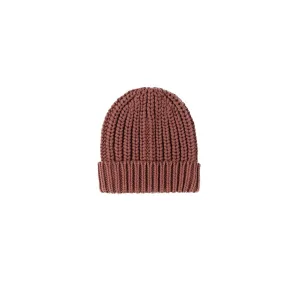 Cranberry Knit Beanie - Quincy Mae