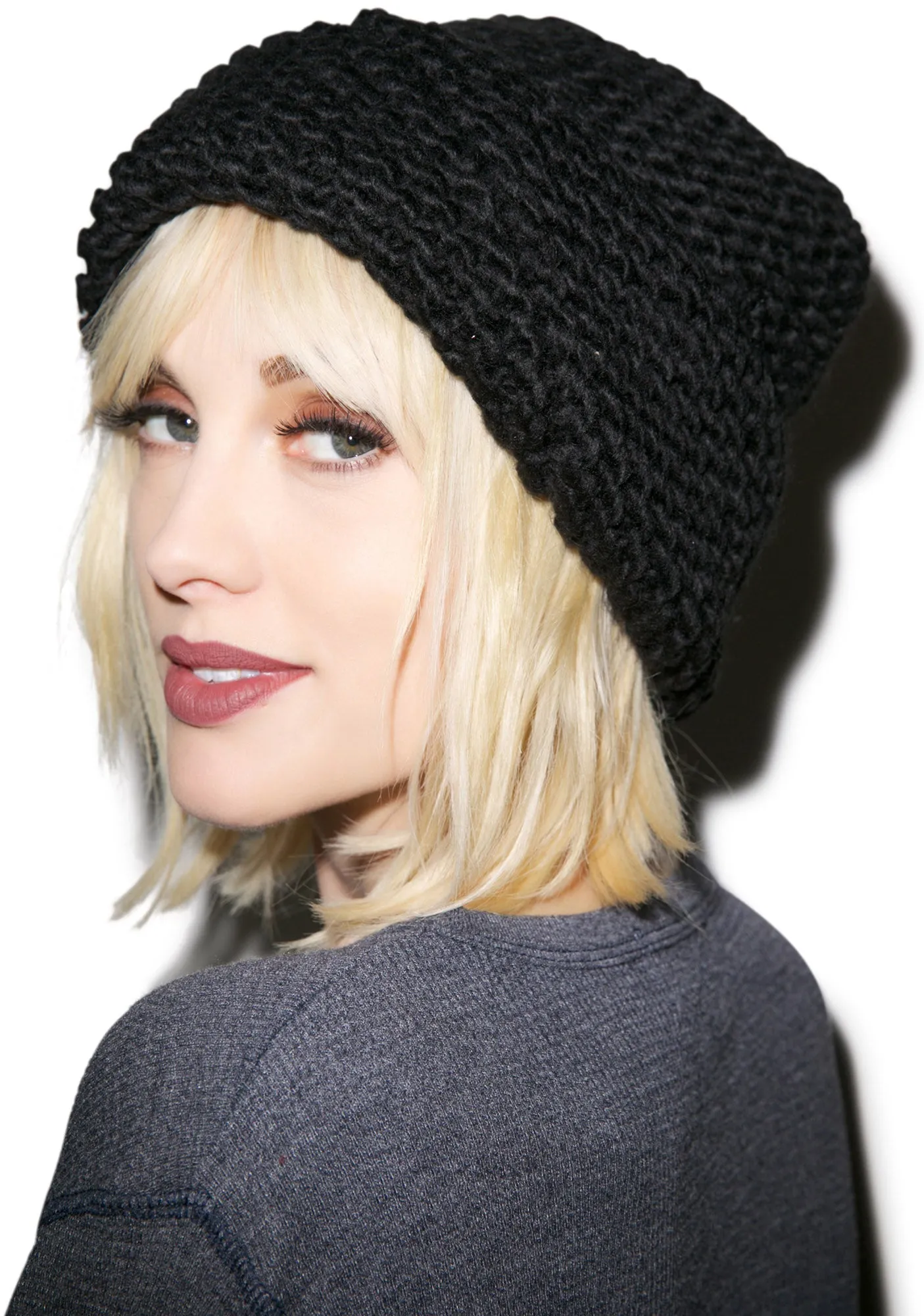 Diagonal Beanie