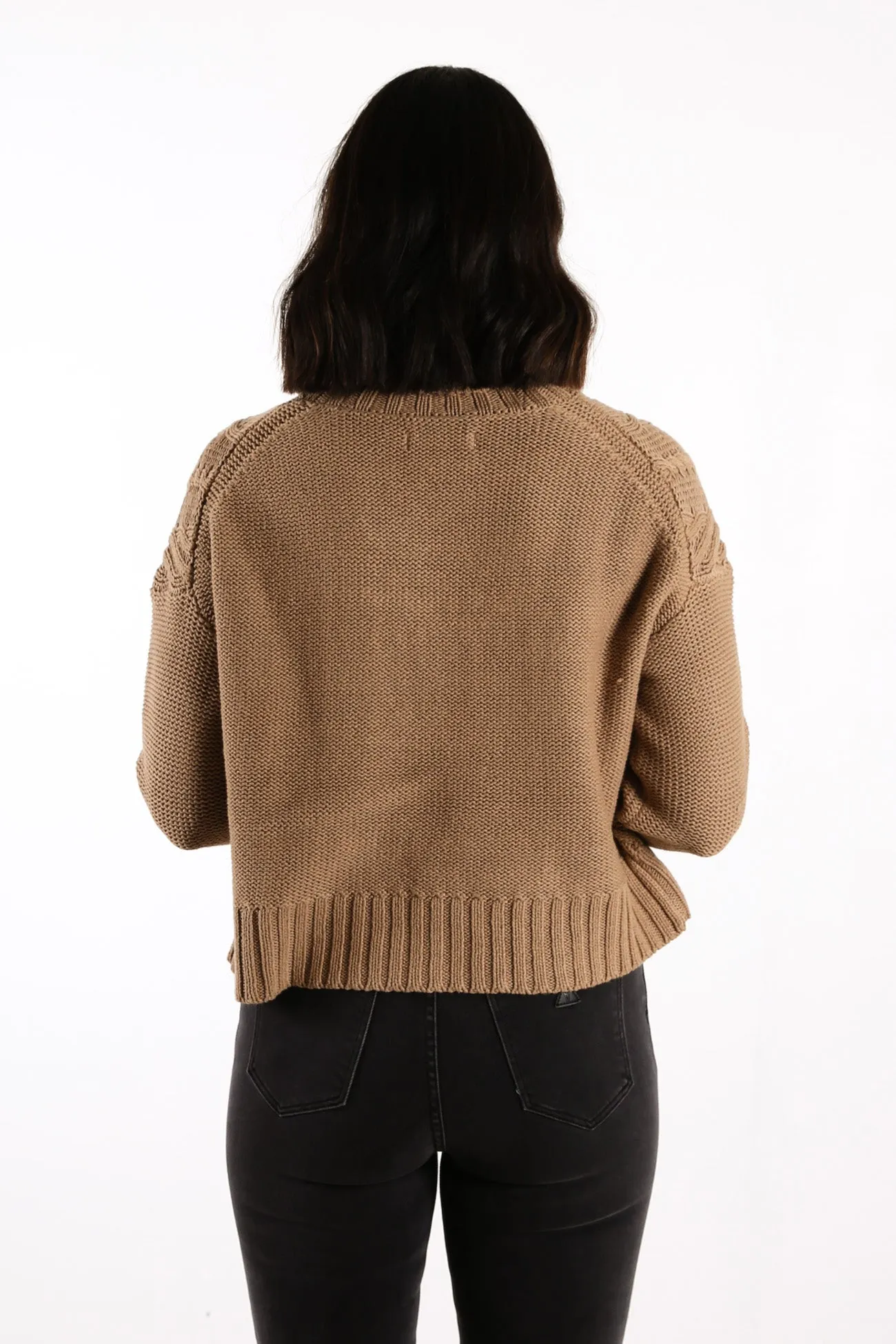 Dorian Cable Knit Mocha