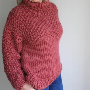 Easy Knitting Pattern - Chunky Knit Sweater | The Weekender