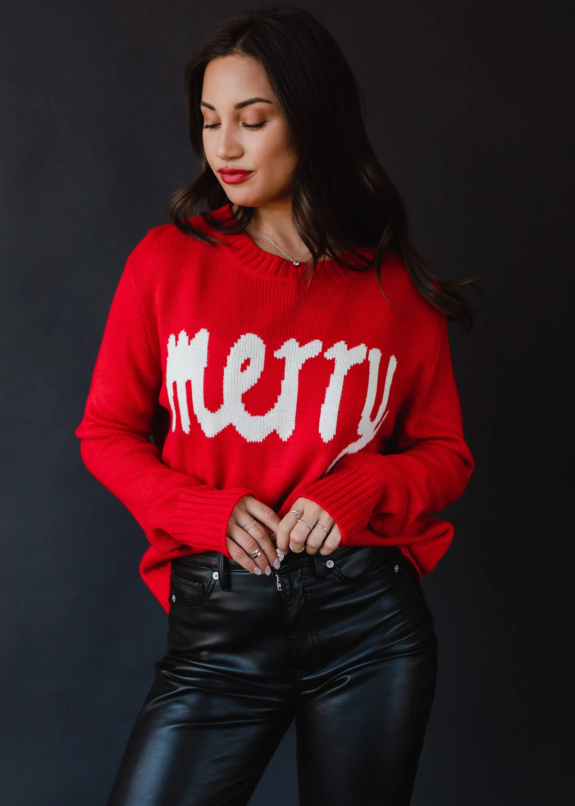 Elf Red Merry Sweater