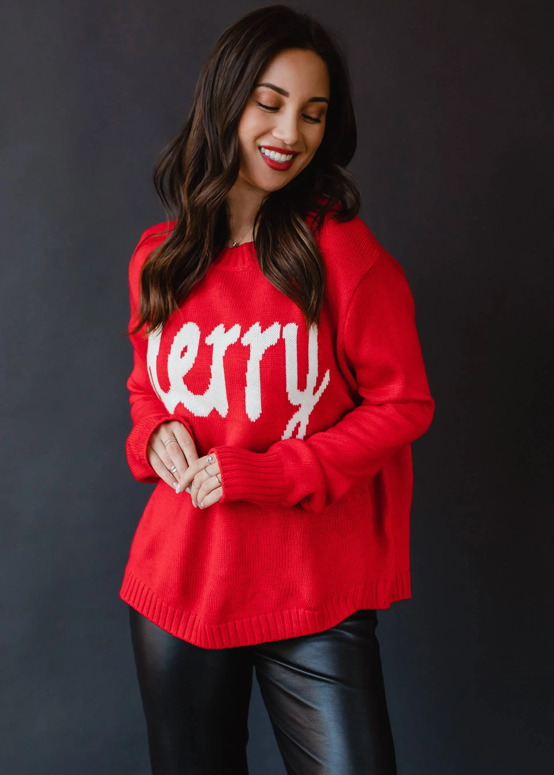 Elf Red Merry Sweater