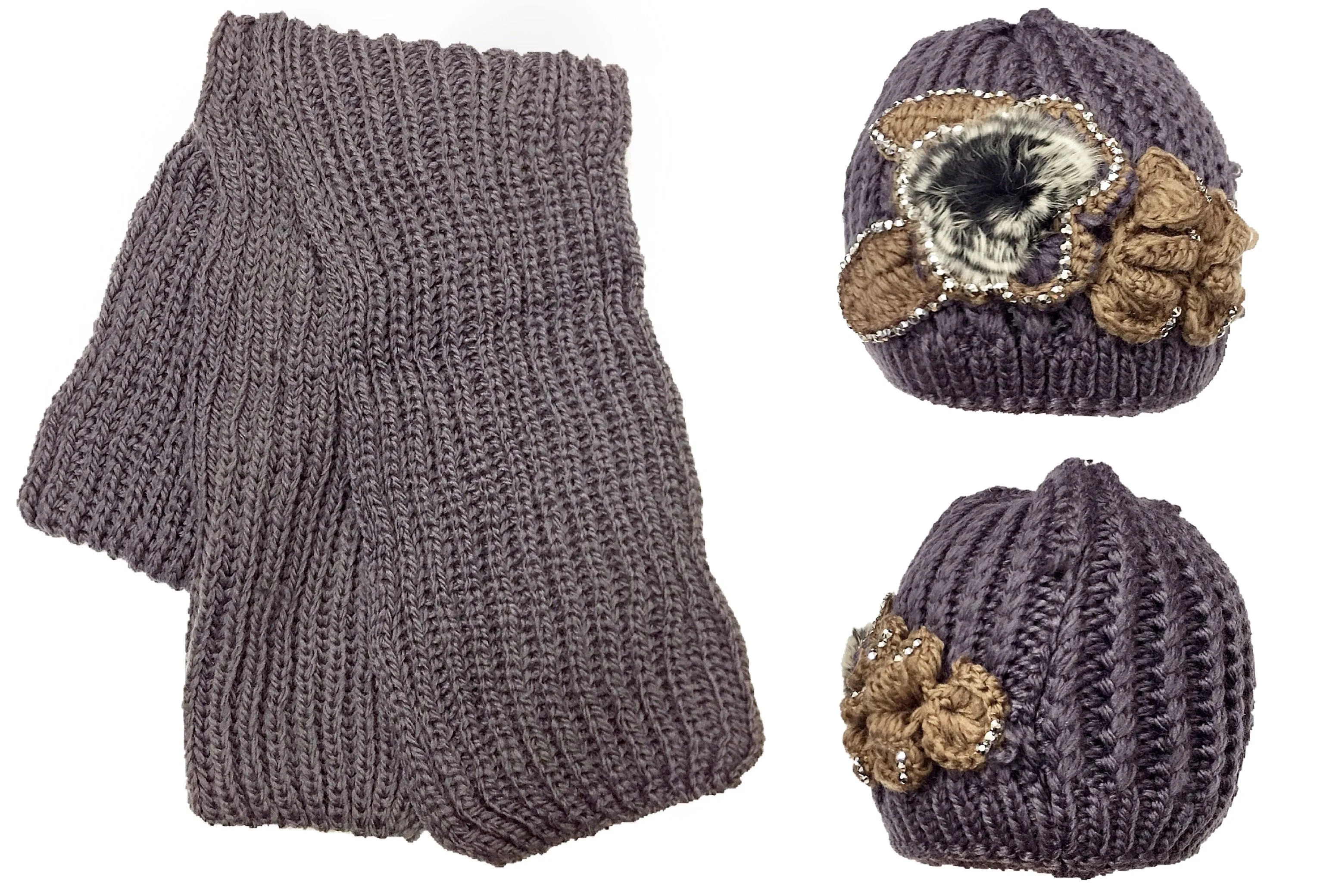 Fleece Beanie   Scarf Set