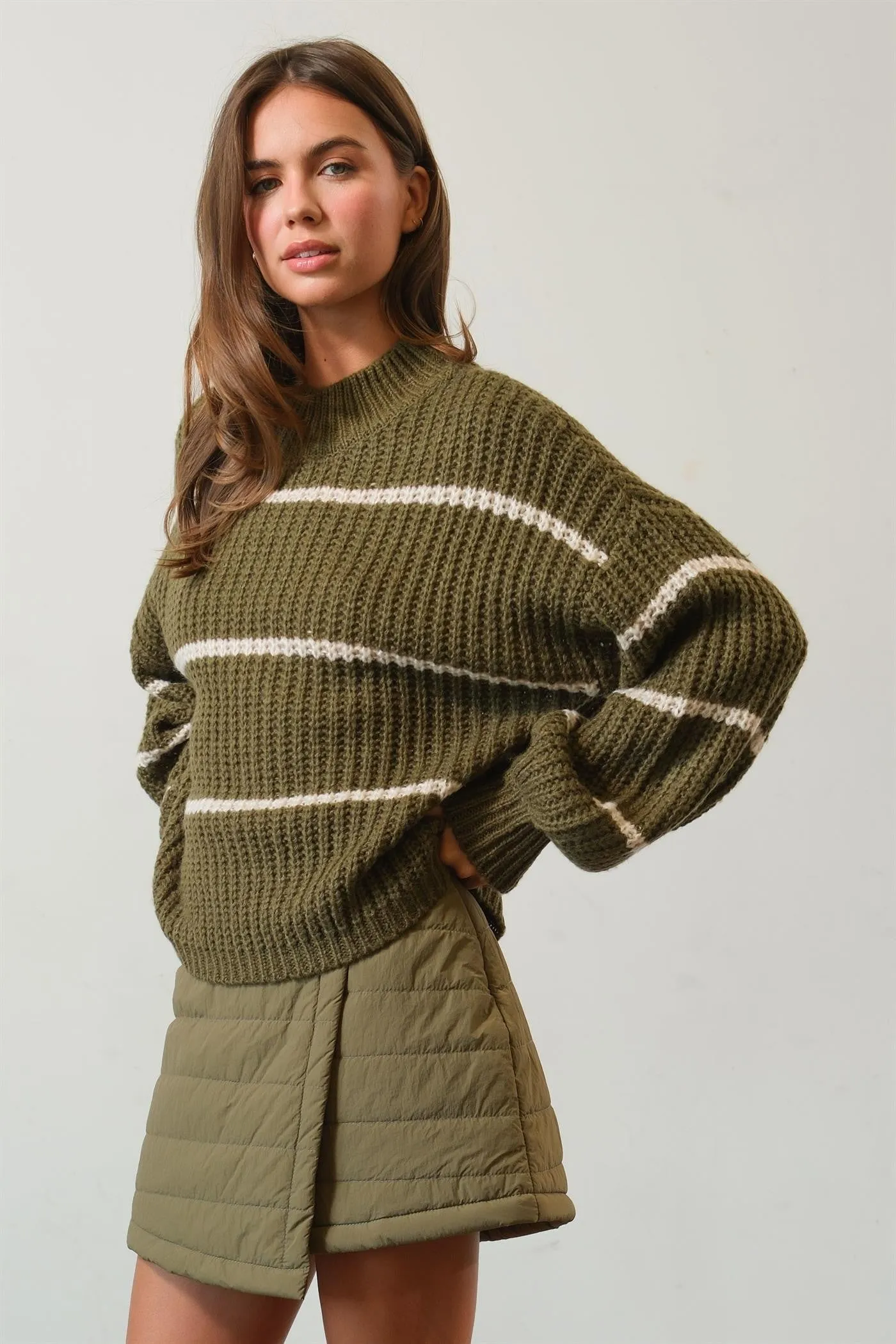 Gayle Striped Oversized Knit Sweater