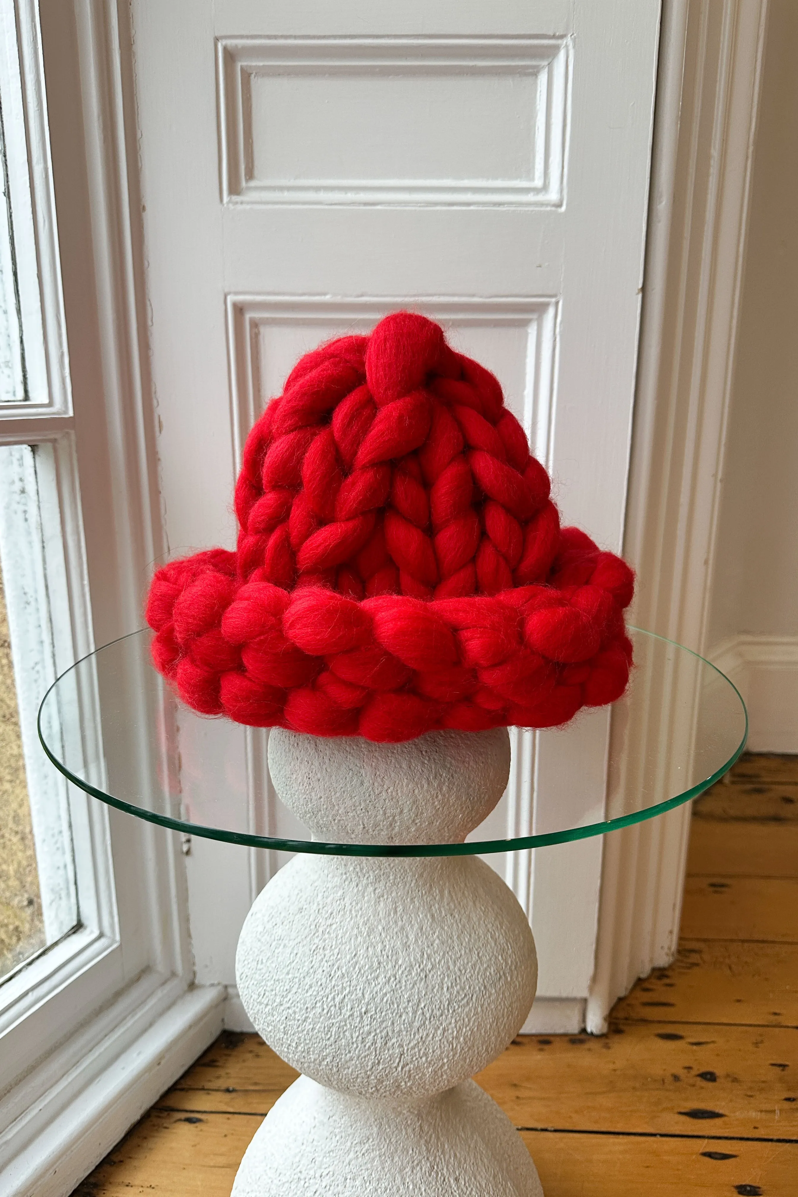 Giant Red Super Colossal Knit Hat (Sample)