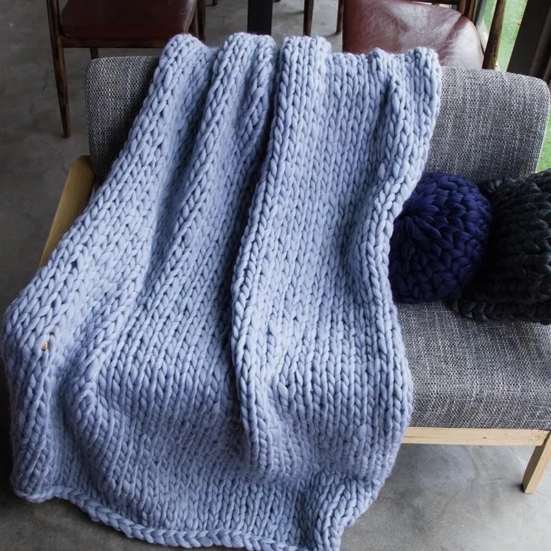 Handmade Chunky Knit Blanket