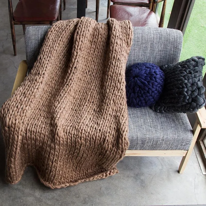 Handmade Chunky Knit Blanket