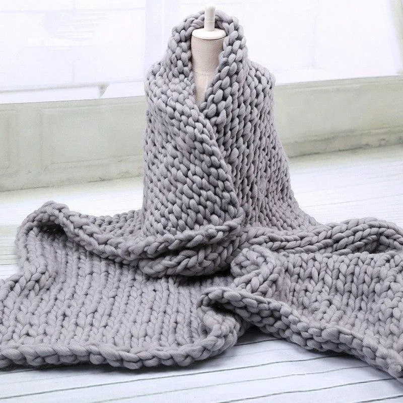 Handmade Chunky Knit Blanket