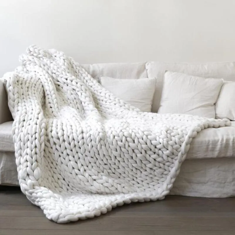 Handmade Chunky Knit Blanket