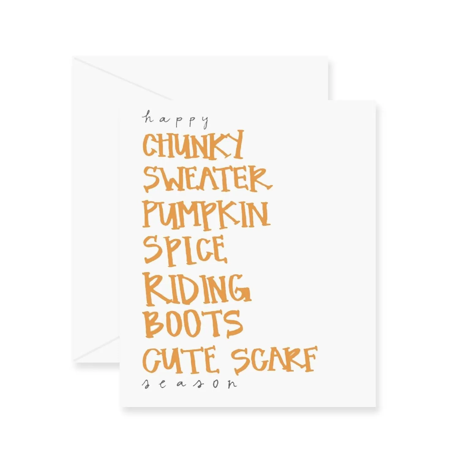 Happy Autumn Greeting Card