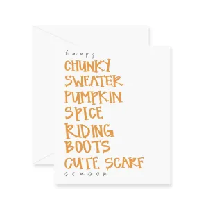 Happy Autumn Greeting Card