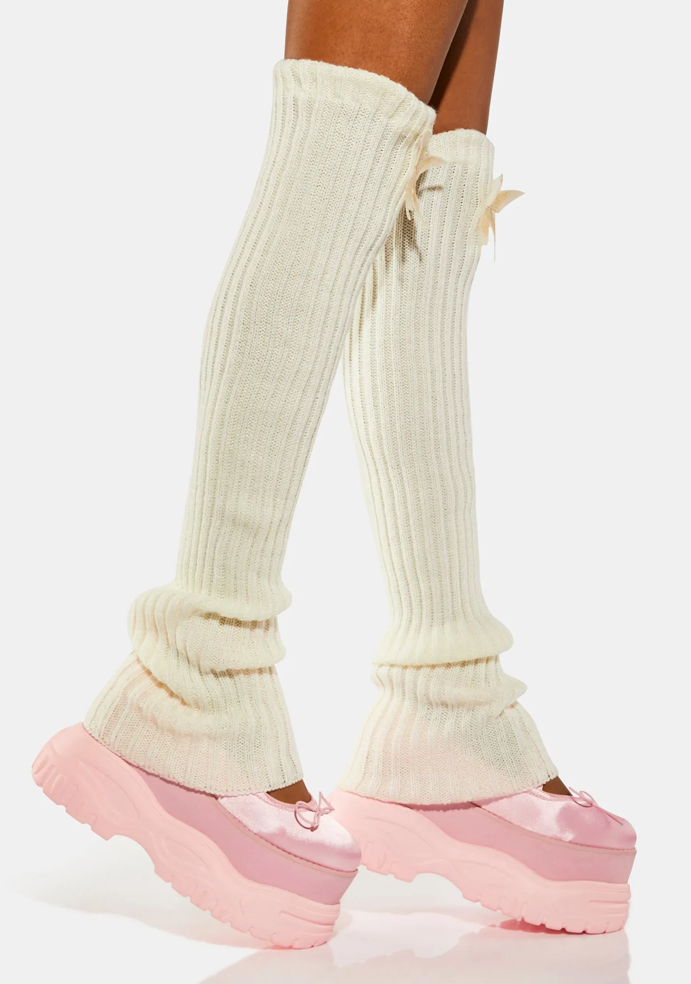 Ivory Pure Bliss Butterfly Leg Warmers