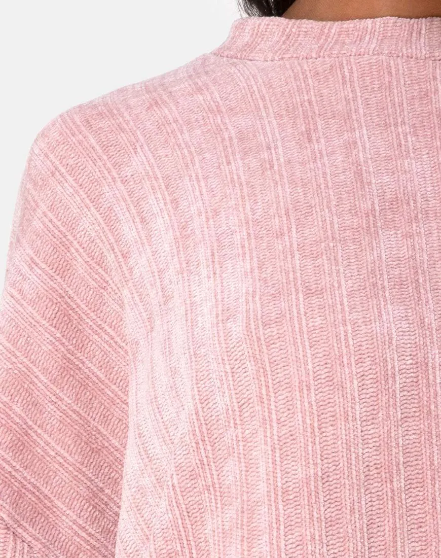 Jama Jumper in Knit Pink