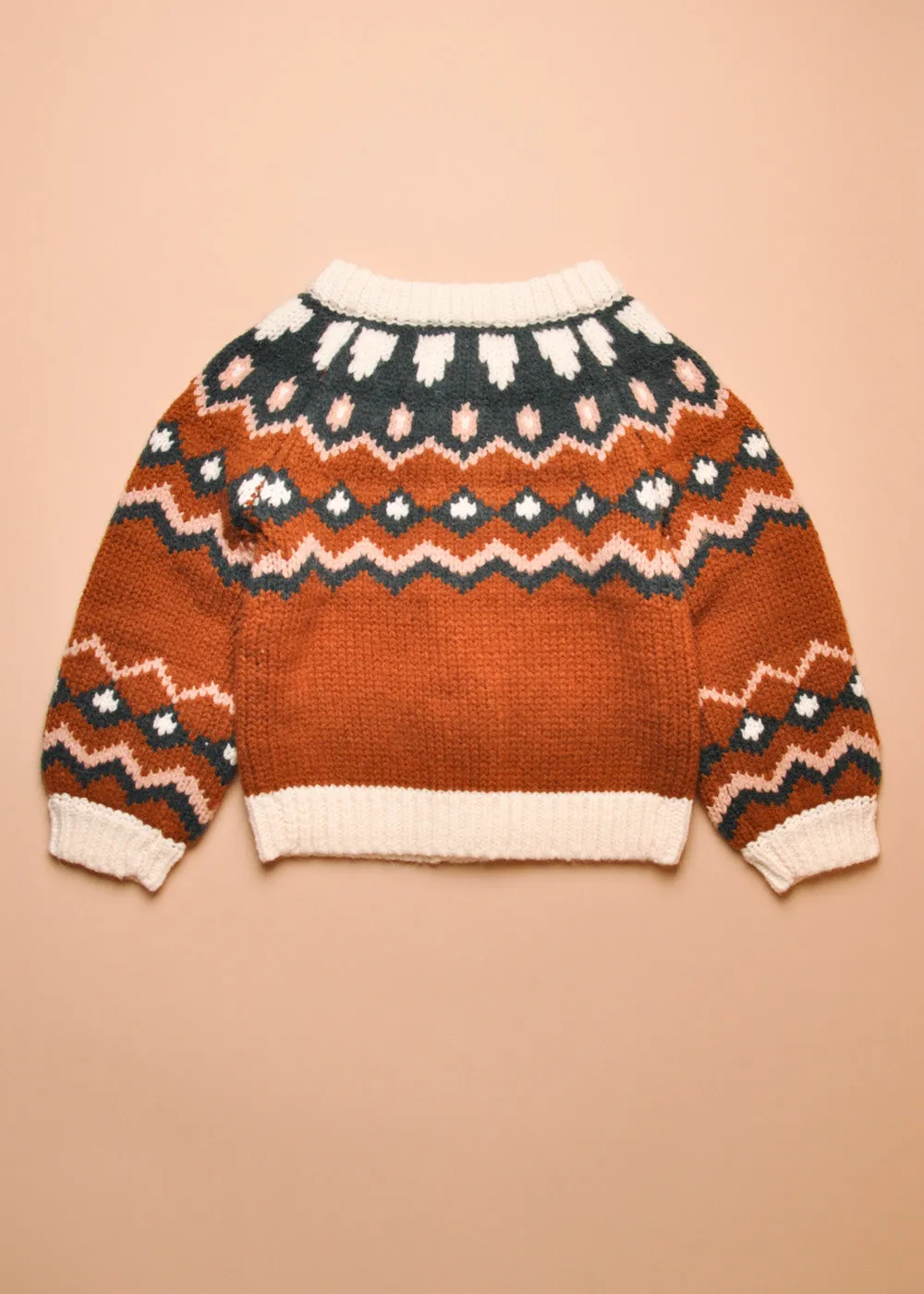 JAQUELINE CARDIGAN - RUST/MULTI