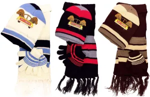 Kid's Scarf, Hat and Gloves Set (3-Pieces)