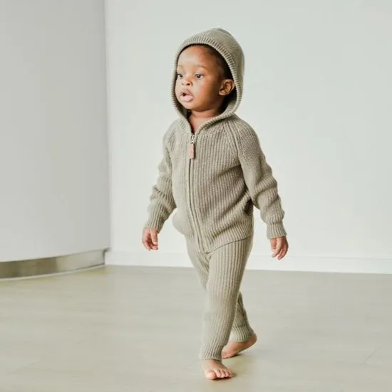 Knit Hoodie | Ash - LAST 9/12M & 4Y