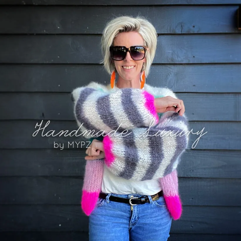 Knit pattern – MYPZ Basic Light Mohair Cardigan Flow No10 (ENG-NL-DE)