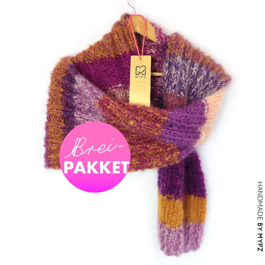 Knitting Kit – Chunky Mohair Scarf Faith No9 (ENG-NL)