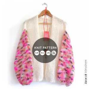 Knitting Pattern – MYPZ Basic Light Mohair Cardigan Brighter Days No10