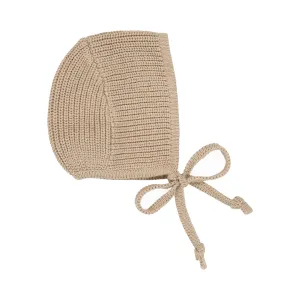 Lilette Chunky Knit Bonnet- Taupe