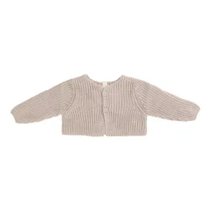 Lilette Chunky Knit Shrug In Oat