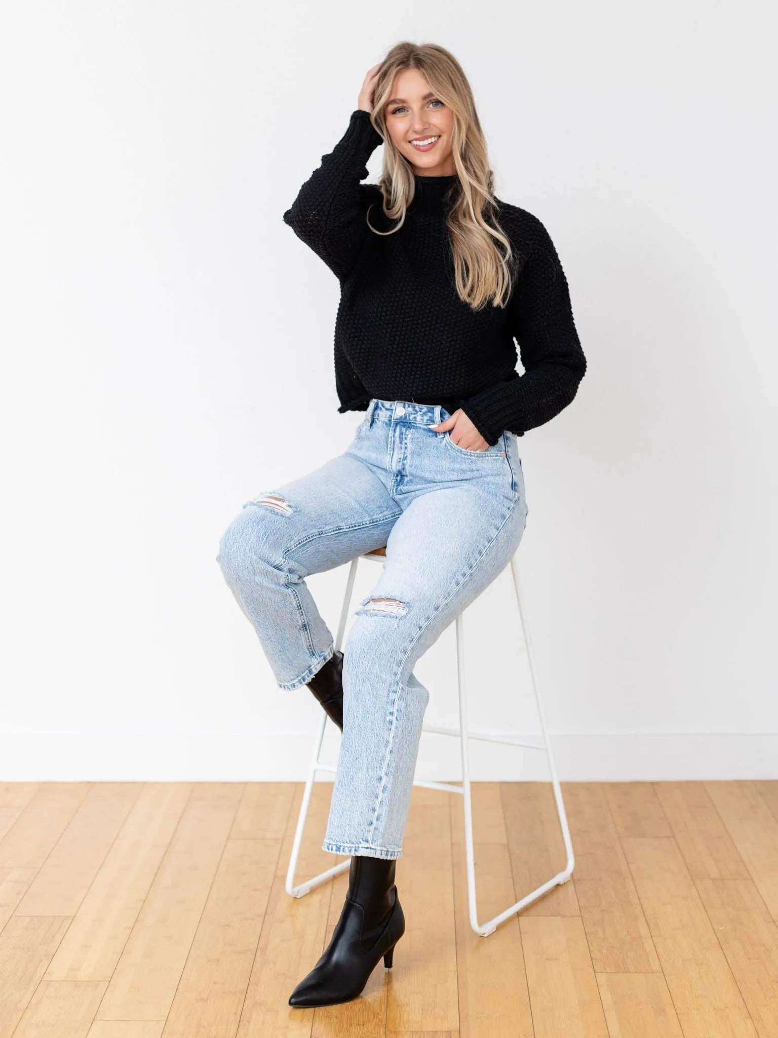 Long Sleeve Turtle Neck Sweater