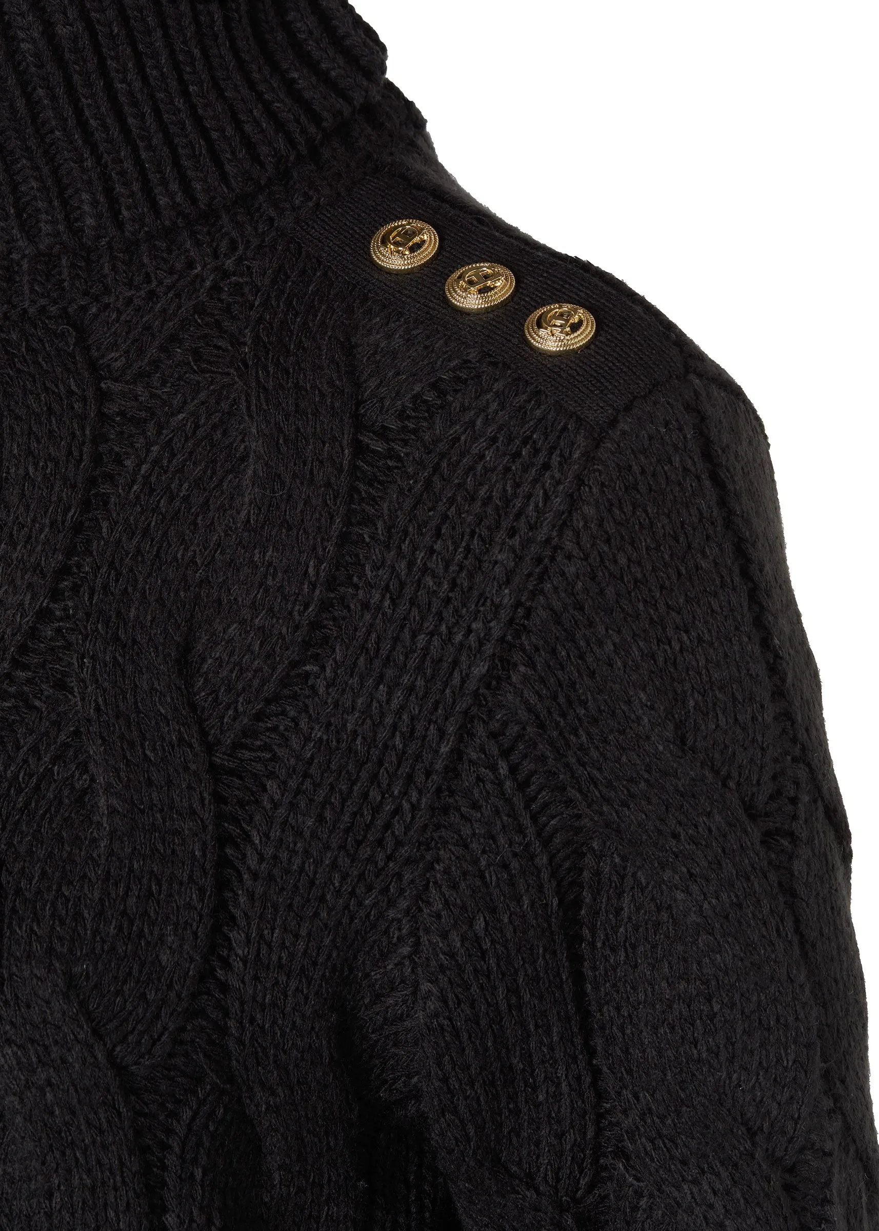 Lucia Roll Neck Knit (Black)