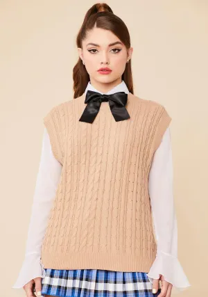 Lunch On The Steps Knit Sweater Vest