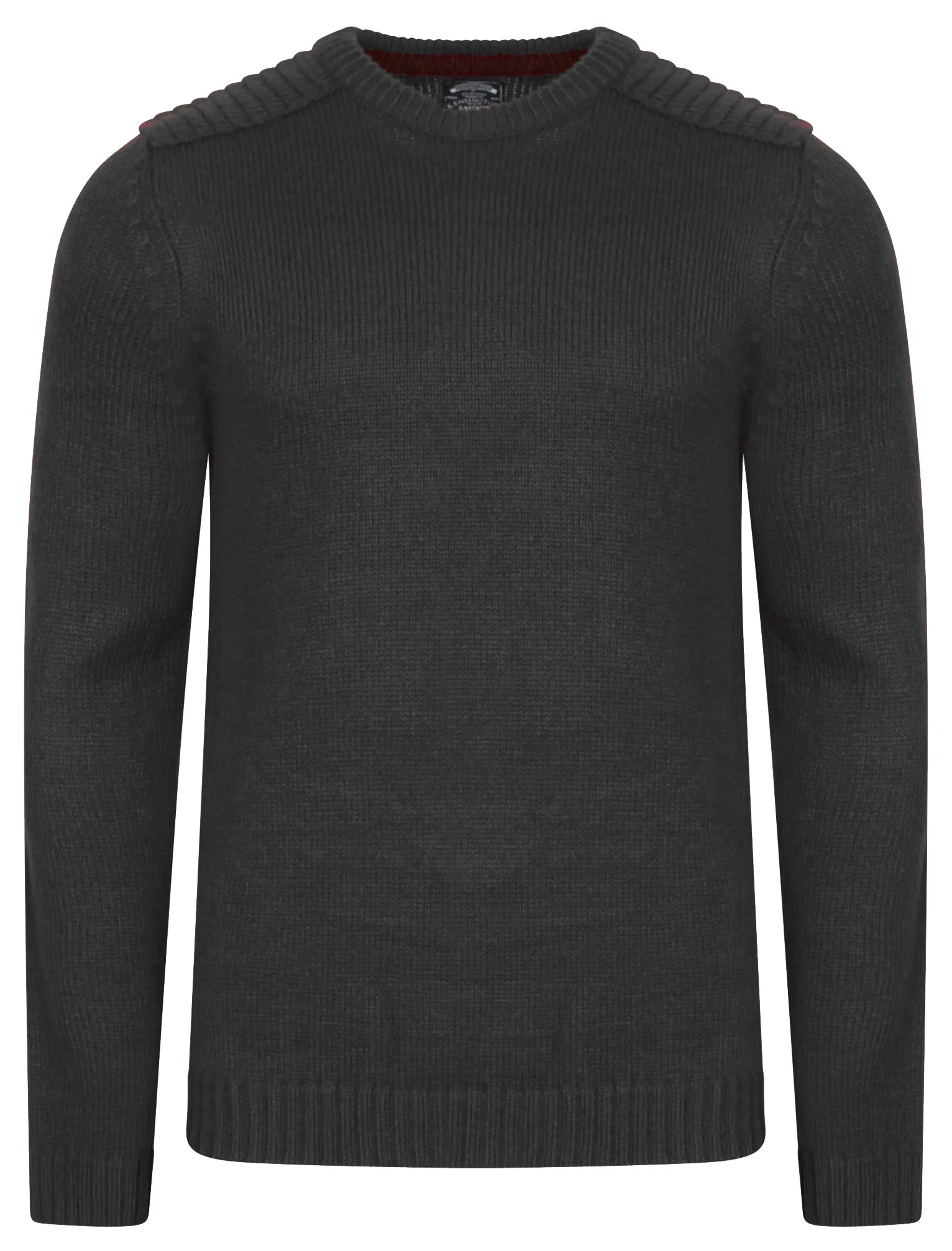 Minos Knitted Jumper in Charcoal Marl - Kensington Eastside